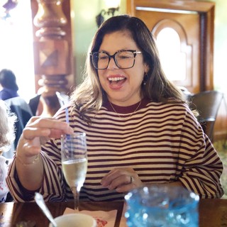 Joyful Family Dining Moment at Madonna Inn