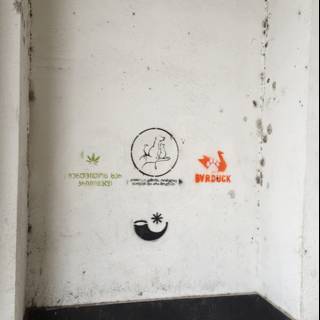 Graffiti in Tbilisi Bathroom