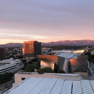 Sunset View from the Rooftop of The Broad