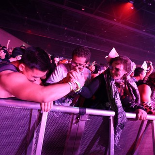 Festival Crowd Pressed Against Barrier at Wobbleland