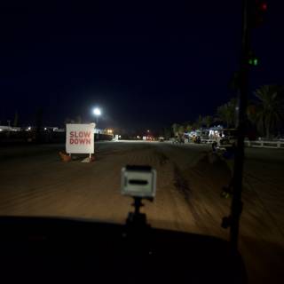 Night Drive on Tarmac