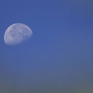 Lunar Serenity in the Blue