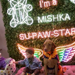 Neon Lights and Canine Delights