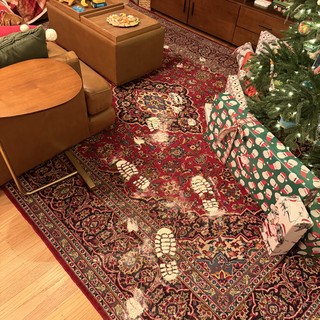 Cozy Christmas Morning Living Room Scene
