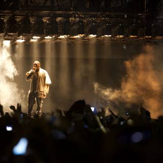 Kanye West Rocks the Stage at Yeezy Season 2 Fashion Show