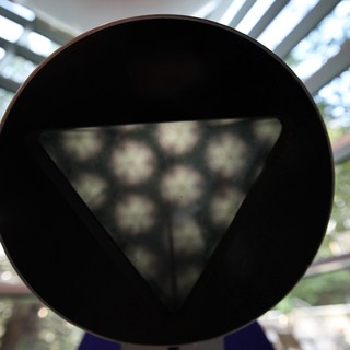 Looking Through a Silicon Wafer at Chabot Space Center