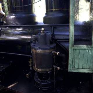 Echoes of the Steam Age: Close-up of a Classic Locomotive