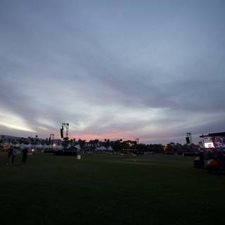 Sunset over Coachella Field