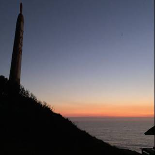 Serene Sunset at Jenner Lighthouse