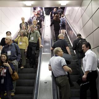 Walking down the Staircase at the 2009 NAMM Convention