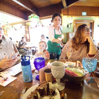 Family Dining Experience at Festive Restaurant