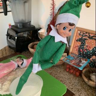 Papa E and Elf on the Shelf Bake Christmas Treats