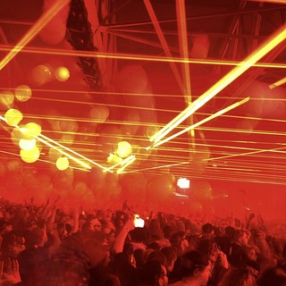 Laser Light Show at Electronic Music Concert