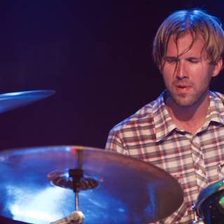 Brooks Wackerman performing on drums at the Bad Religion Glasshouse concert in 2007