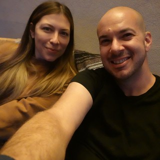 Couple's Casual Evening Selfie Together