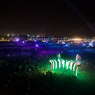 Nighttime Extravaganza at Coachella Music Festival
