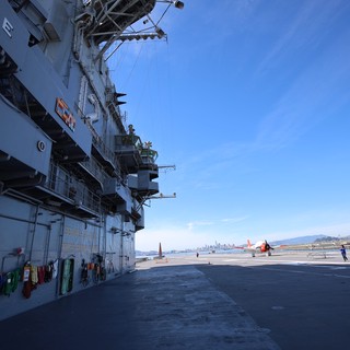 Flight Deck of USS Hornet Aircraft Carrier Museum