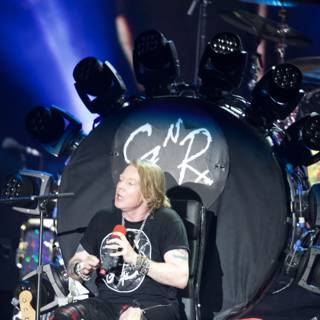 Axl Rose rocks out with wheelchair-bound drummer