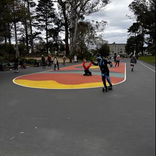 Skating on the Court