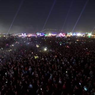 A Sea of Lights and People at Coachella