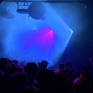 Laser Light Show at London Electronic Music Venue