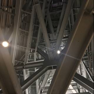 Illuminated Industrial Interior