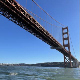 Golden Gate Bridge over Clear Blue Waters