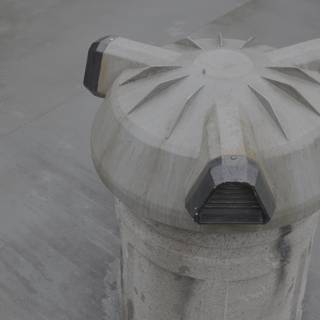 The Industrial Elegance of a Concrete Pillar