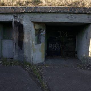 Graffiti-covered Bunker