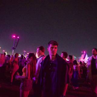 A Moment Paused: Coachella 2024 Under Neon Lights