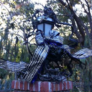 Blue Ribbon Bird Statue