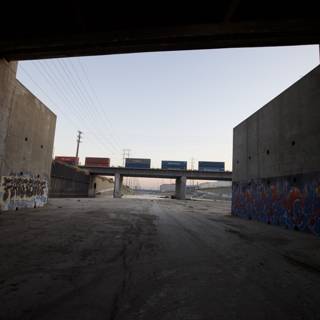 Graffiti Art Takes Over Underpass Wall