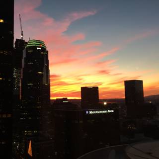 Sunset over the Urban Skyline