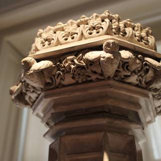 Intricate Carvings on Monastery Column
