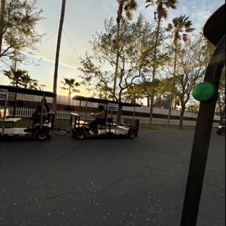 Sunset Stroll on Wheels