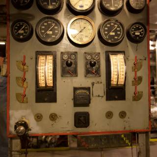 Control Panel for a Vintage Car