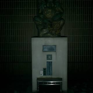Statue atop a Water Machine