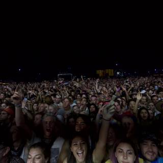 Crowd goes wild under Coachella's night sky
