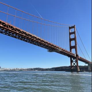 Golden Gate Bridge shines in the California sun