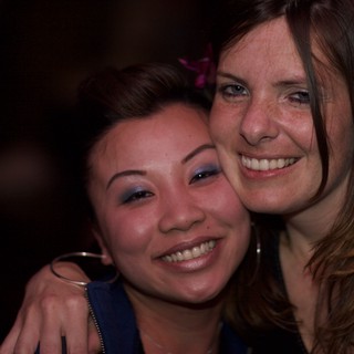 Two Friends Share a Joyful Moment Together