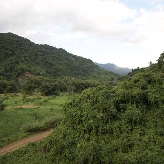 Scenic Dirt Road through the Hills