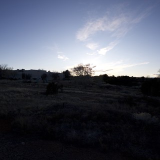 Twilight Over Desert Landscape in New Mexico