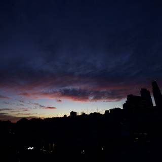 City Sunset Silhouette