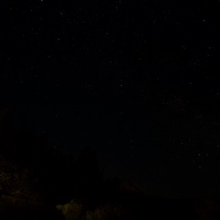 Starry Night Sky Over Mt. Lassen Wilderness