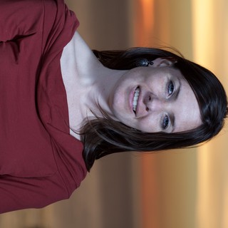 Woman in Red at Golden Hour Sunset Portrait