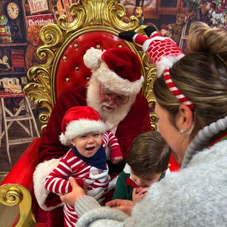 Toddler's First Santa Visit Brings Mixed Emotions