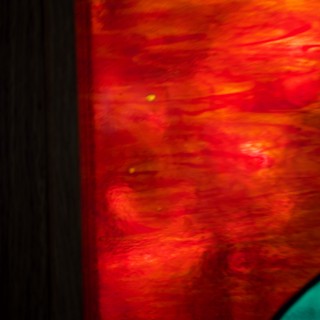 Abstract Motion Blur Through Illuminated Red Space