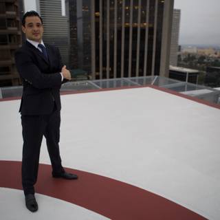 The Businessman atop the City