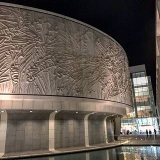 Museum of Modern Art Shining Bright at Night