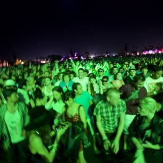 Green Glow at Coachella Music Festival